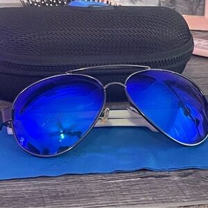 Costa Blue Aviator Sunglasses